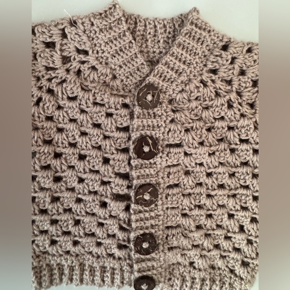 Handcrafted Baby Cardigan Sweater - Picture 4 of 7